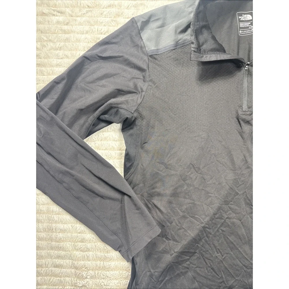The North Face FlashDry XD‎ Pullover Mens Large Black 1/4 Zip Shirt Athletic Top